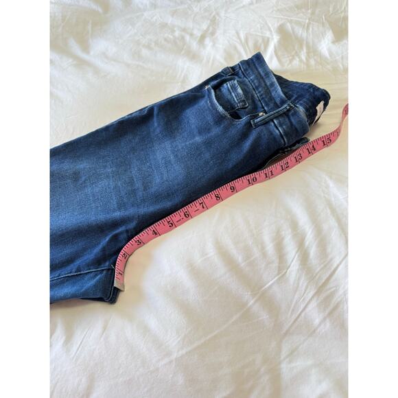 Good American | SZ 14-18 | Blue Straight Cropped High Rise Jeans | GCLBAF478T - Picture 7 of 9